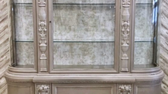 CURVED GLASS DISPLAY CABINET