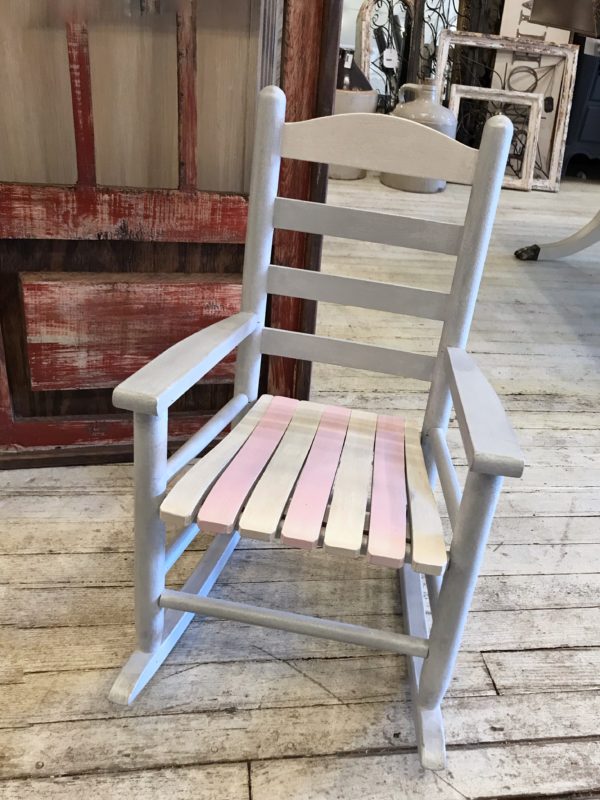 PASTEL PAINTED CHILD’S ROCKER