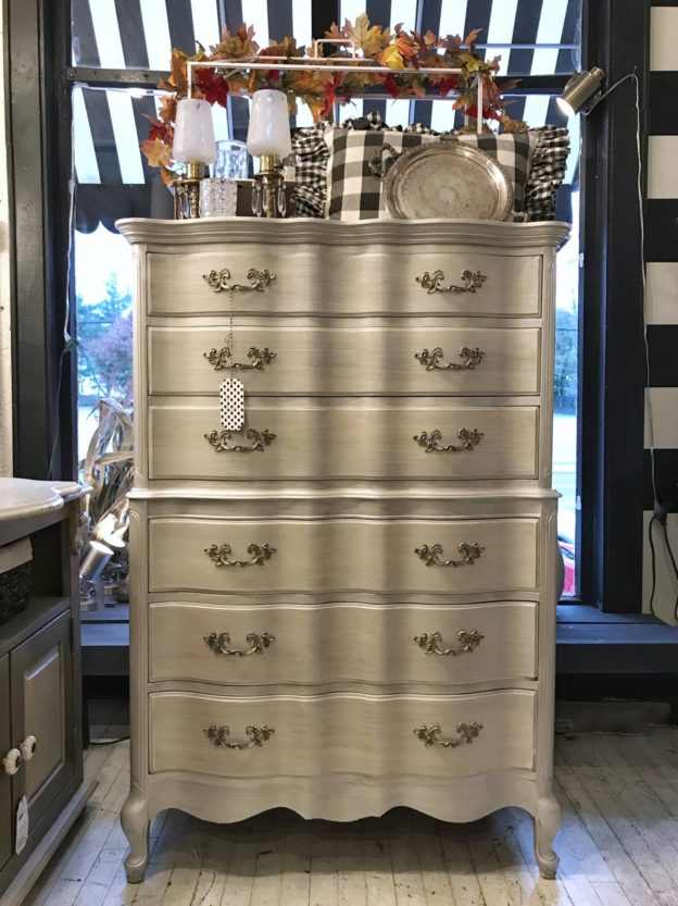 CUSTOM PAINTED FRENCH DRESSER