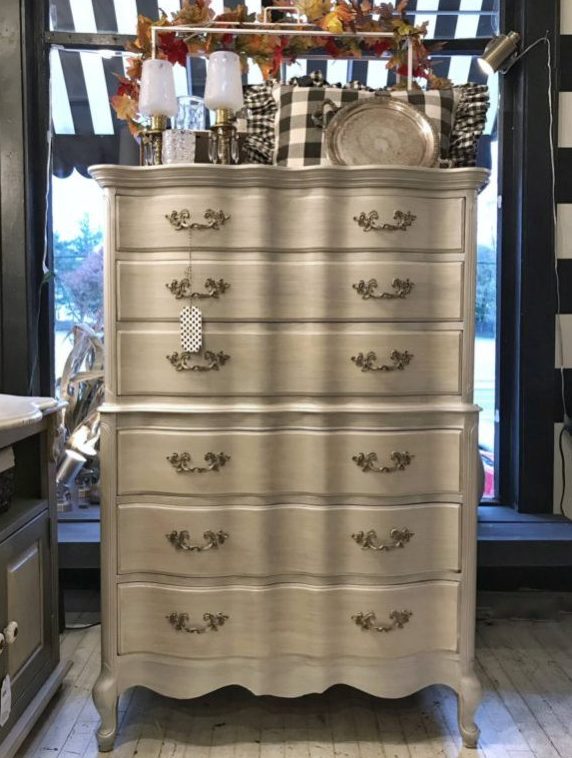 CUSTOM PAINTED FRENCH DRESSER