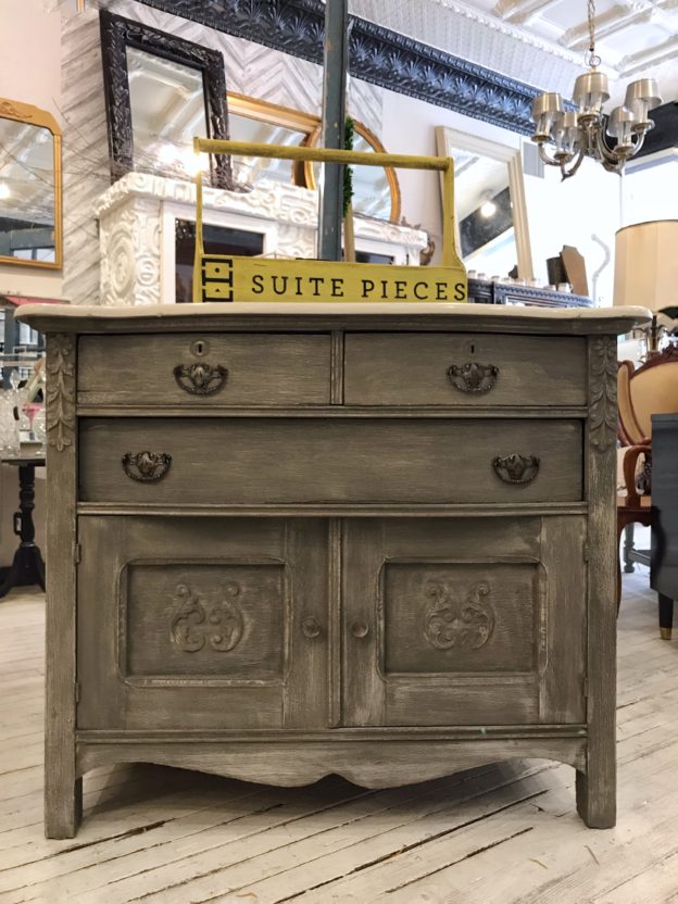 Antique Oak Server