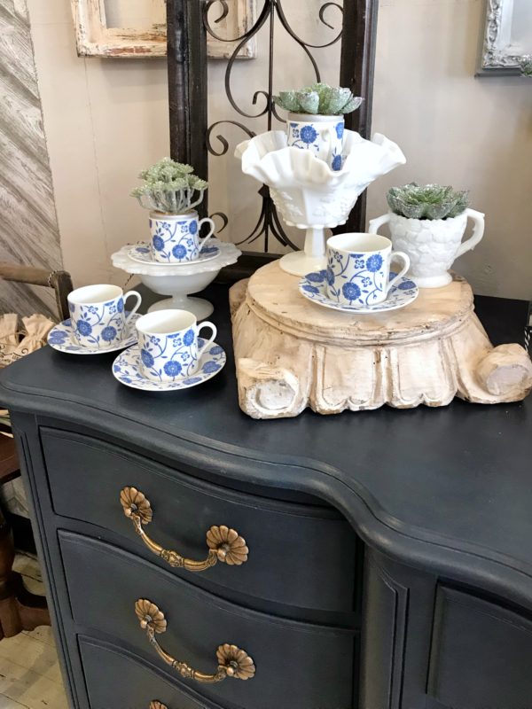 FRENCH PROVENCIAL DRESSER WITH GILDING WAX