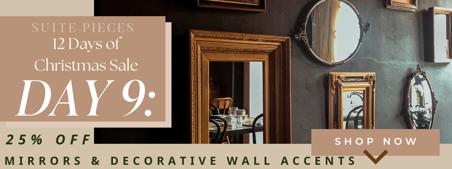 12 Days of Christmas: Day 9 - Mirrors & Decorative Wall Accents